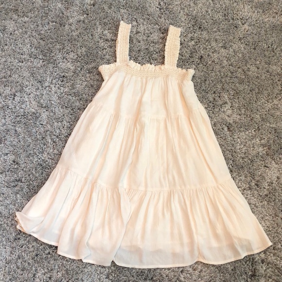 American Eagle Outfitters Dresses & Skirts - AMERICAN EAGLE CREAM TIERED BABYDOLL DRESS